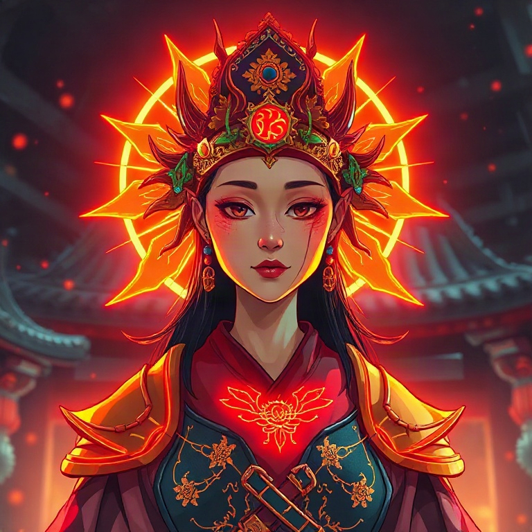 Amaterasu · boxing bag in a neon gym