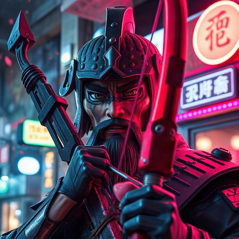Hachiman · neon diner after a small win