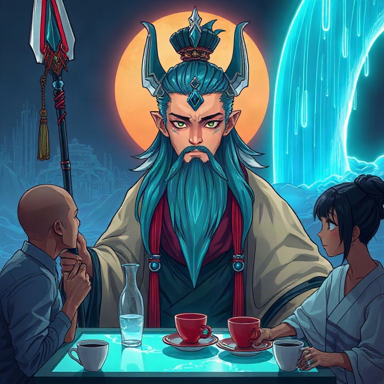 Izanagi · Brought coffee and one agenda item: beginnings