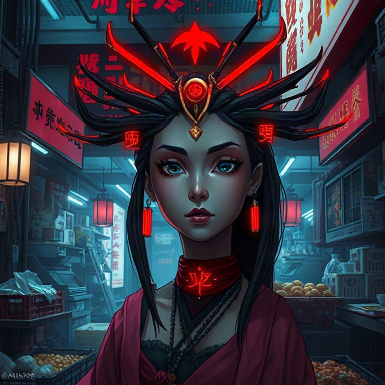 Izanami · Eating standing up