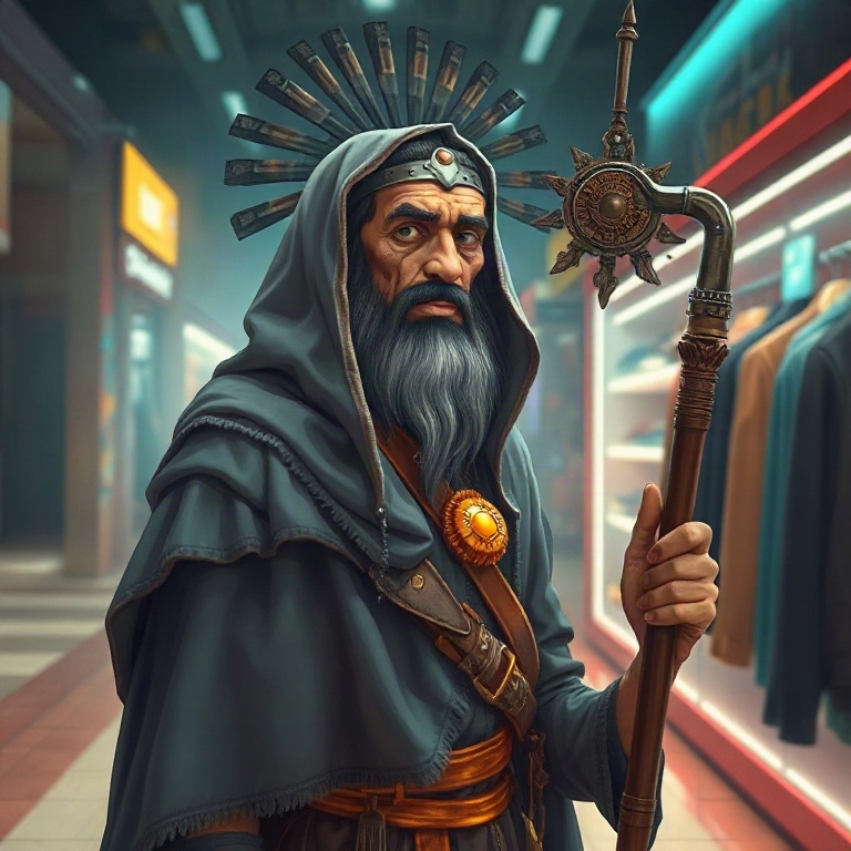 Viracocha · mall aisle that sells soft armor