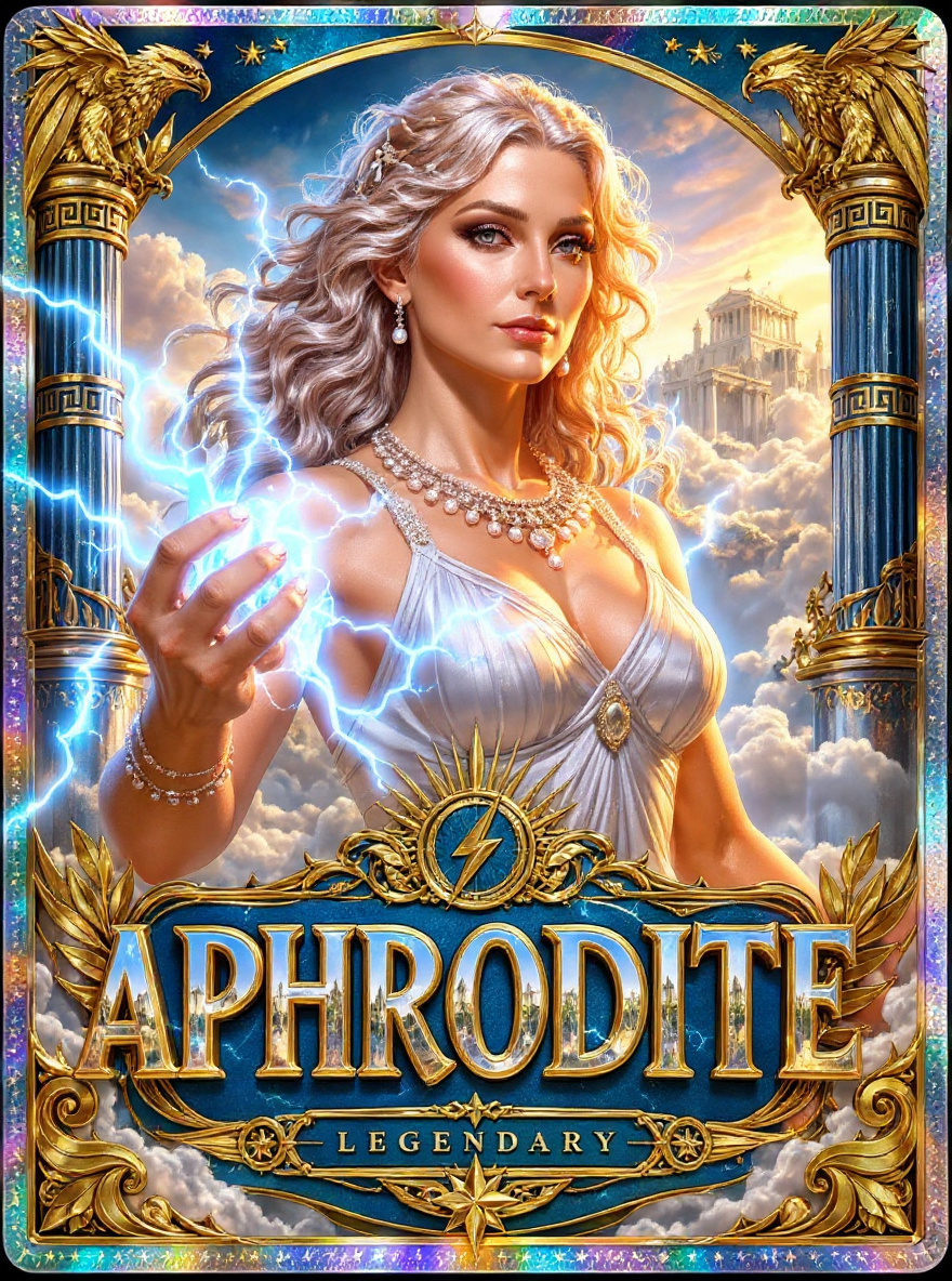 Aphrodite holographic card