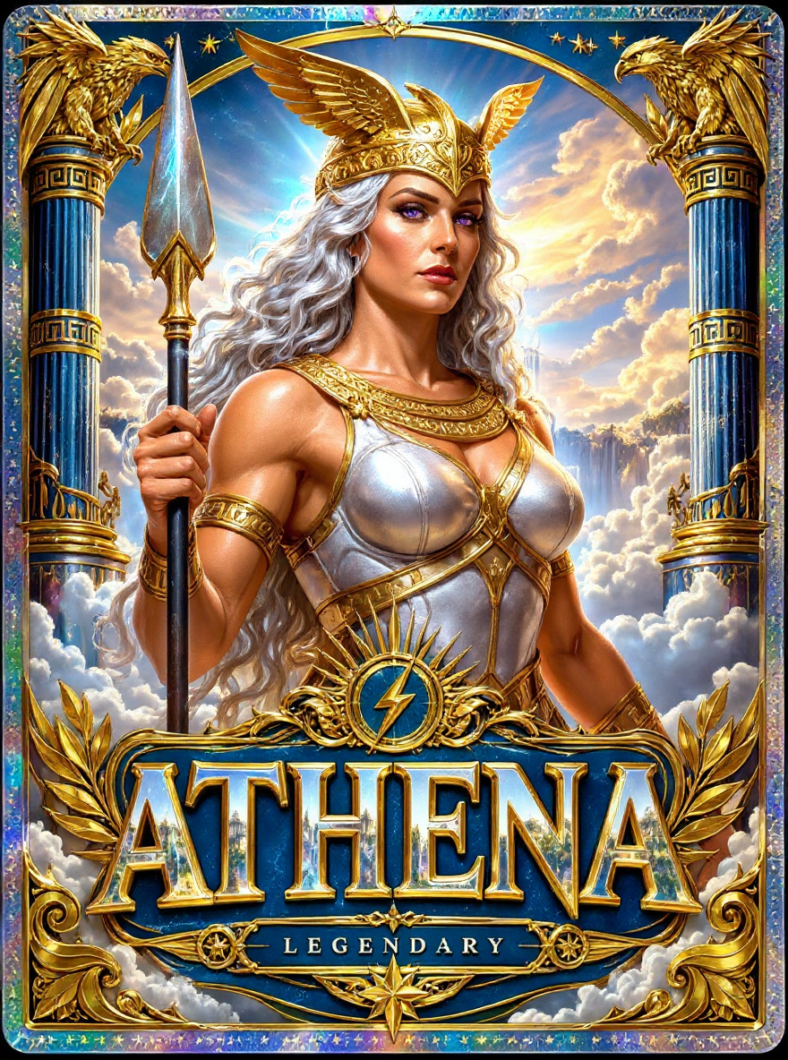 Athena holographic card